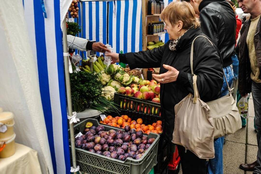 Rudens mugėje – dobilų alus, daržovių kilimai ir šakočio dalybos