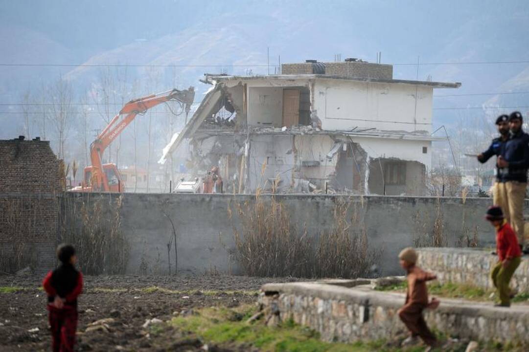 Pakistane nugriautas namas, kuriame slapstėsi O. bin Ladenas