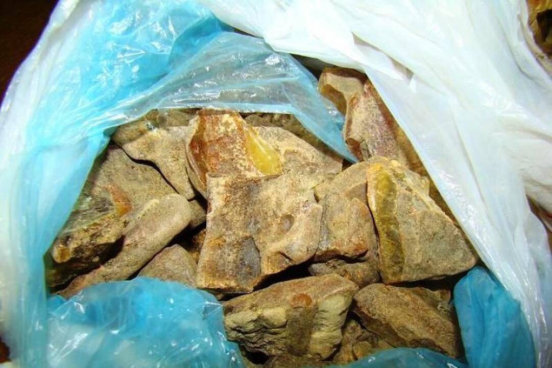 Gintarą iš Rusijos klaipėdietis vežė automobilio kuro bake