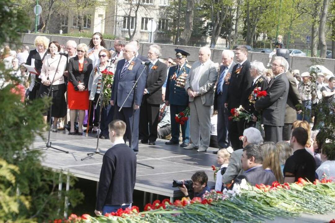 Klaipėdiečiai paminėjo  Pergalės dieną   