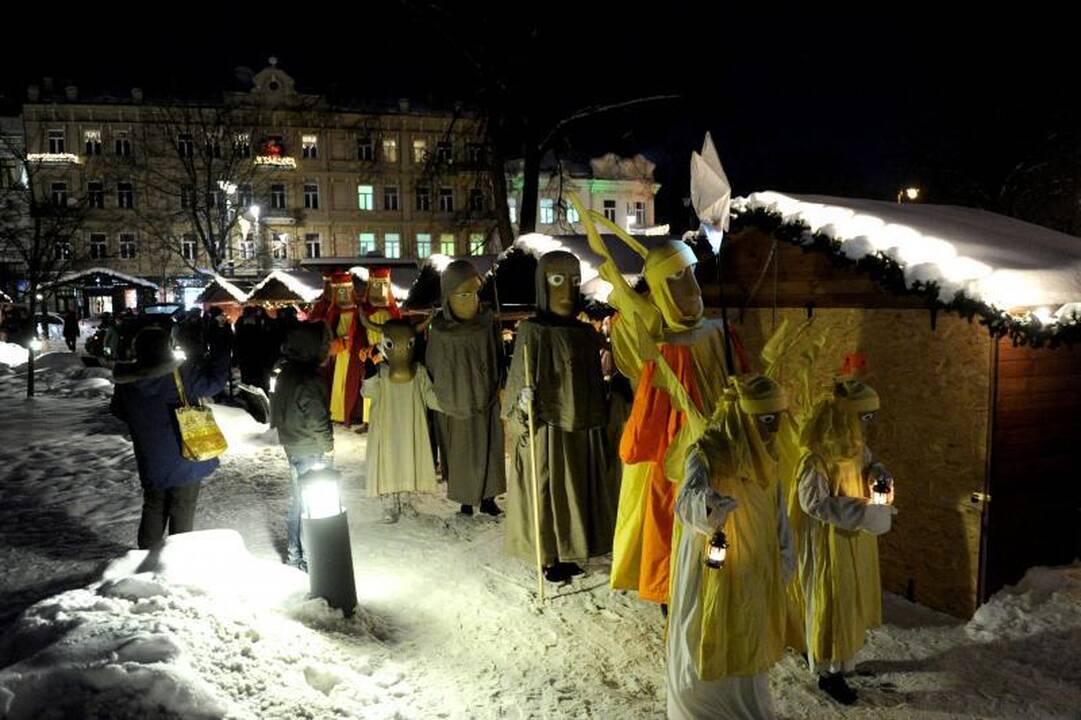 Su Kalėdų eglutėmis Vilniuje atsisveikinti atėjo ir Trys karaliai