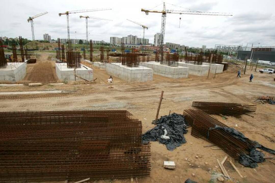 Nacionalinio stadiono statybose - auka