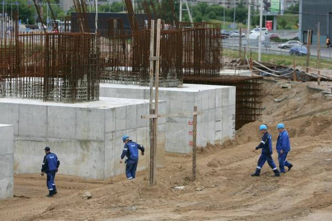 Nacionalinio stadiono statybose - auka
