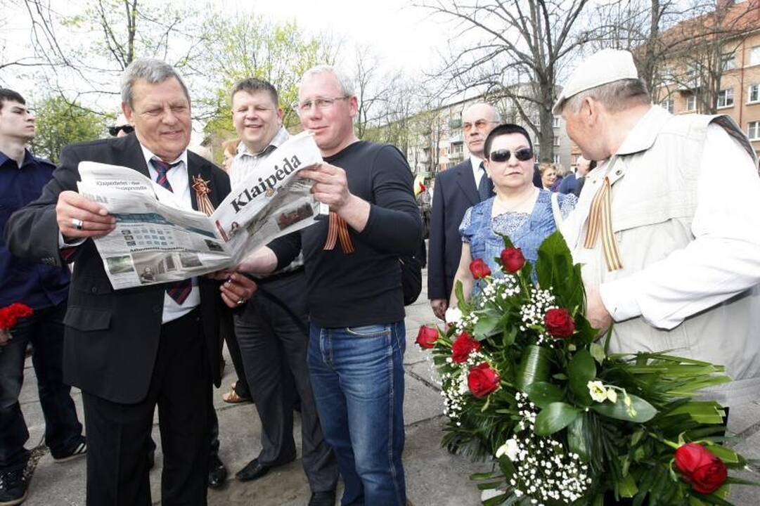 Klaipėdiečiai paminėjo  Pergalės dieną   