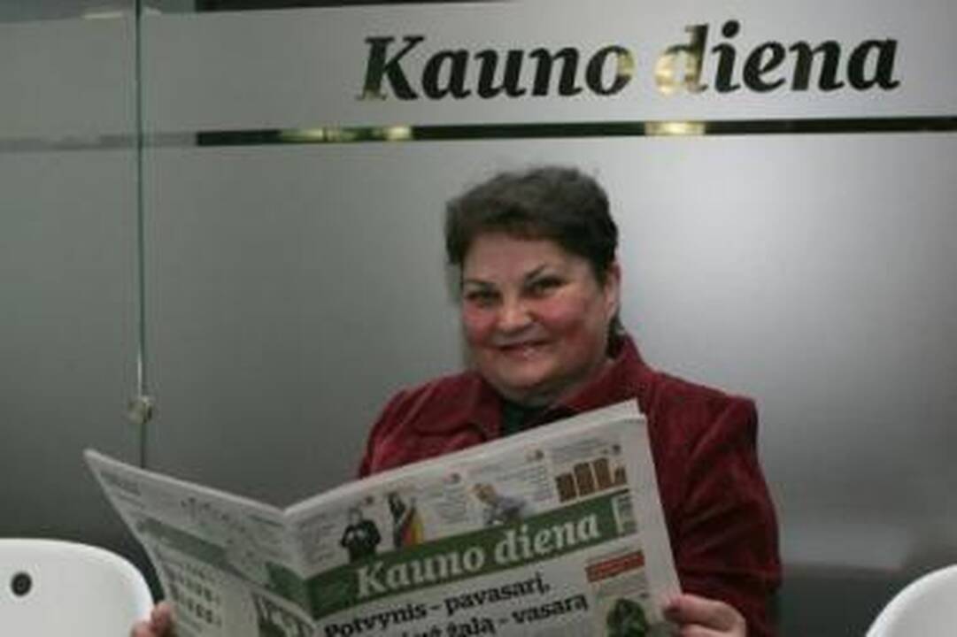 Ištikima: B.Petrauskienė prenumeruoja dienraštį apie 40 metų.