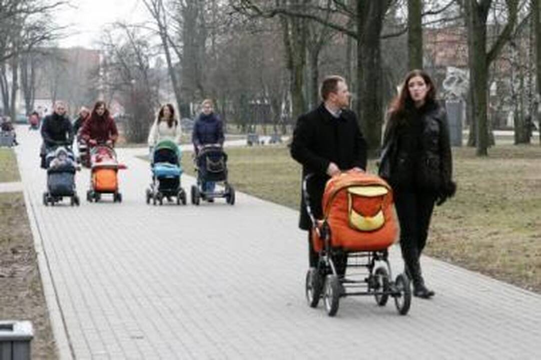 Krizė gimstamumo dar neveikia