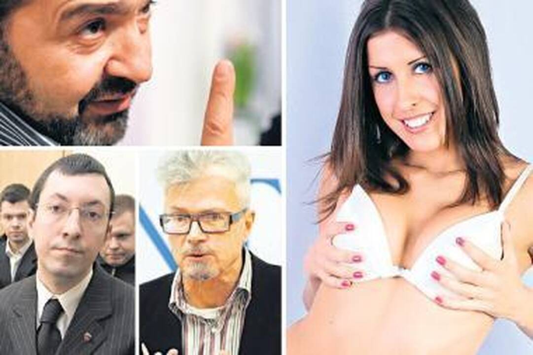 Aukos: Kremliaus kritikai V.Šenderovičius (viršuje), E.Limonovas (dešinėje) ir A.Potkinas pakliuvo į gražuolės J.Gerasimovos pinkles, o jų išradingumą lovoje dabar gali įvertinti visi...