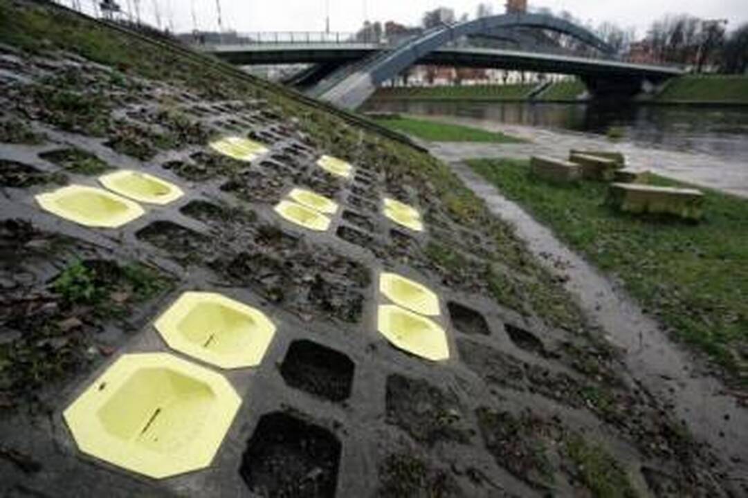 Patogu: Neries pakrantėje vilniečiai galės įsitaisyti lyg tribūnose.