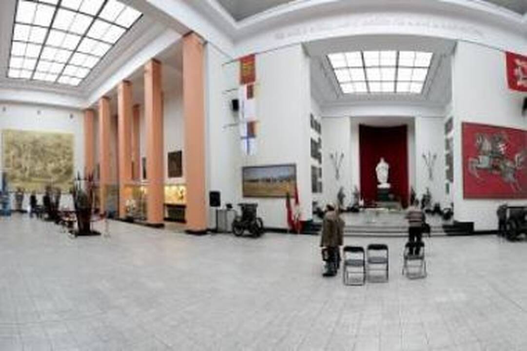 Darbas: ekspozicija įrengta per keletą mėnesių.