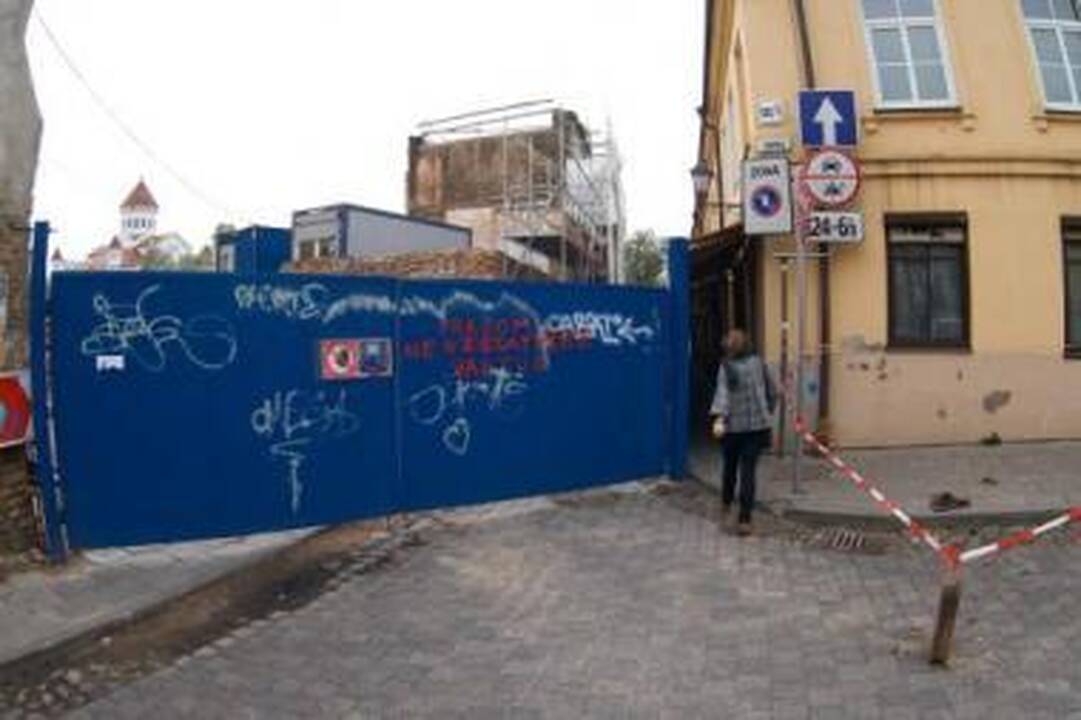 Nepatogumai: iš Užupio į miesto centrą ir atgal žmonės priversti eiti lyg per statybas.