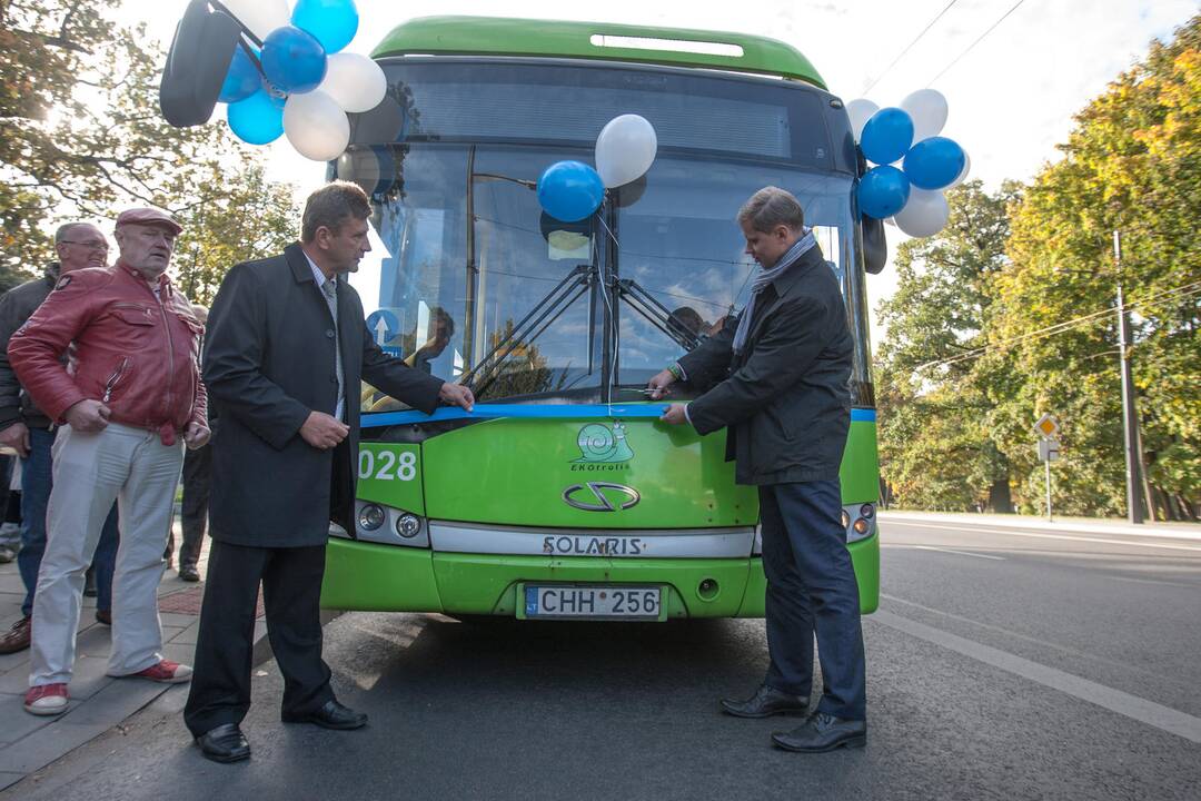 Parodos kalnu pakilo pirmasis troleibusas