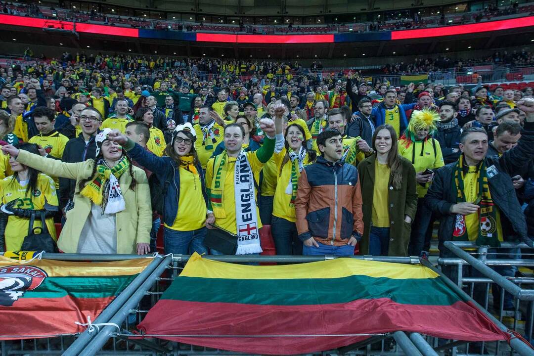 Lietuva - Anglija "Wembley" stadione