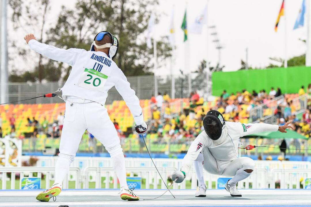 J. Kinderio pasirodymas olimpiadoje