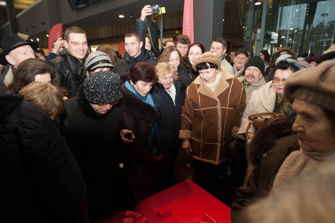 Vilniečių sutikimas Kauno autobusų stotyje