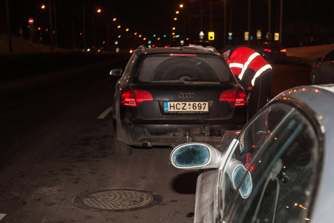 Nuokalnės g. – keturių automobilių avarija