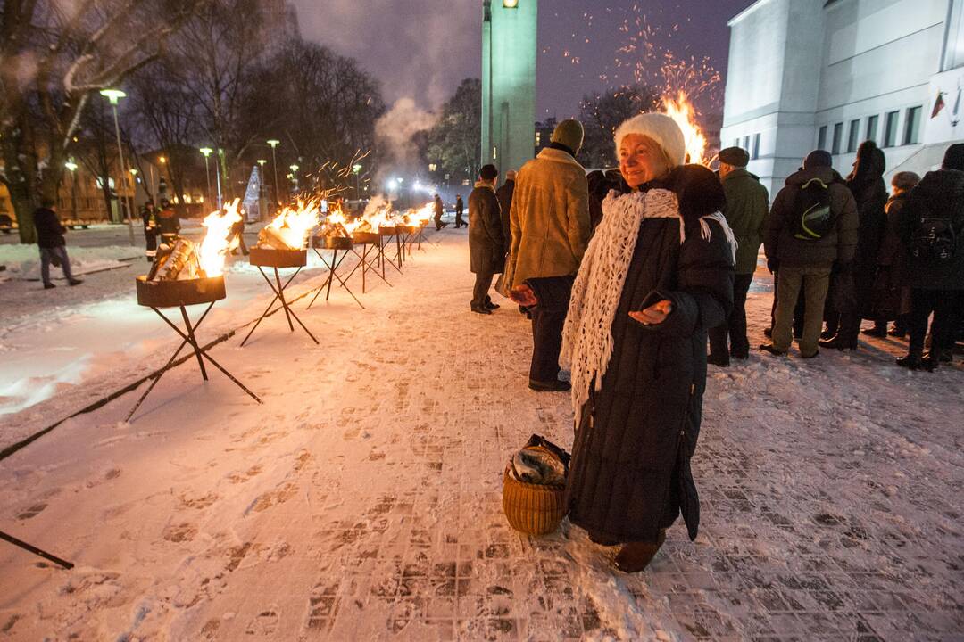 Laisvės laužai Karo muziejaus sodelyje