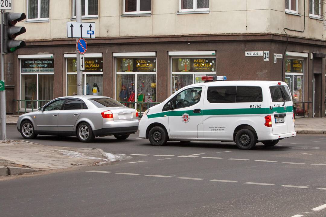Avarija Kęstučio ir Mickevičiaus gatvių sankryžoje