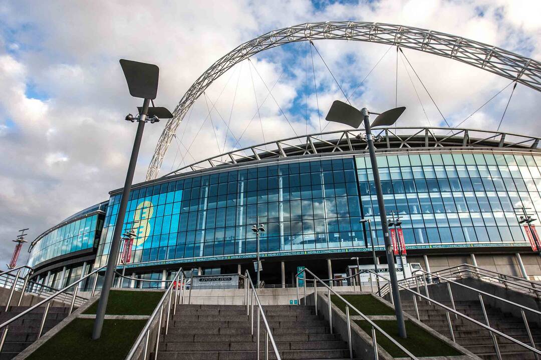 Lietuvos futbolo rinktinės treniruotė "Wembley" stadione