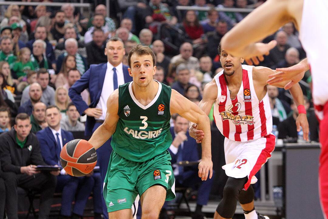 Eurolyga: „Žalgiris“ – „Olympiakos“ 74:68