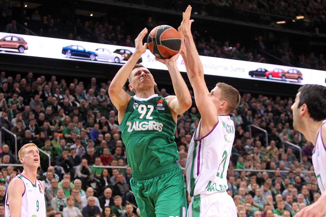 Eurolyga: „Žalgiris“ – „Unicaja“ 79:77
