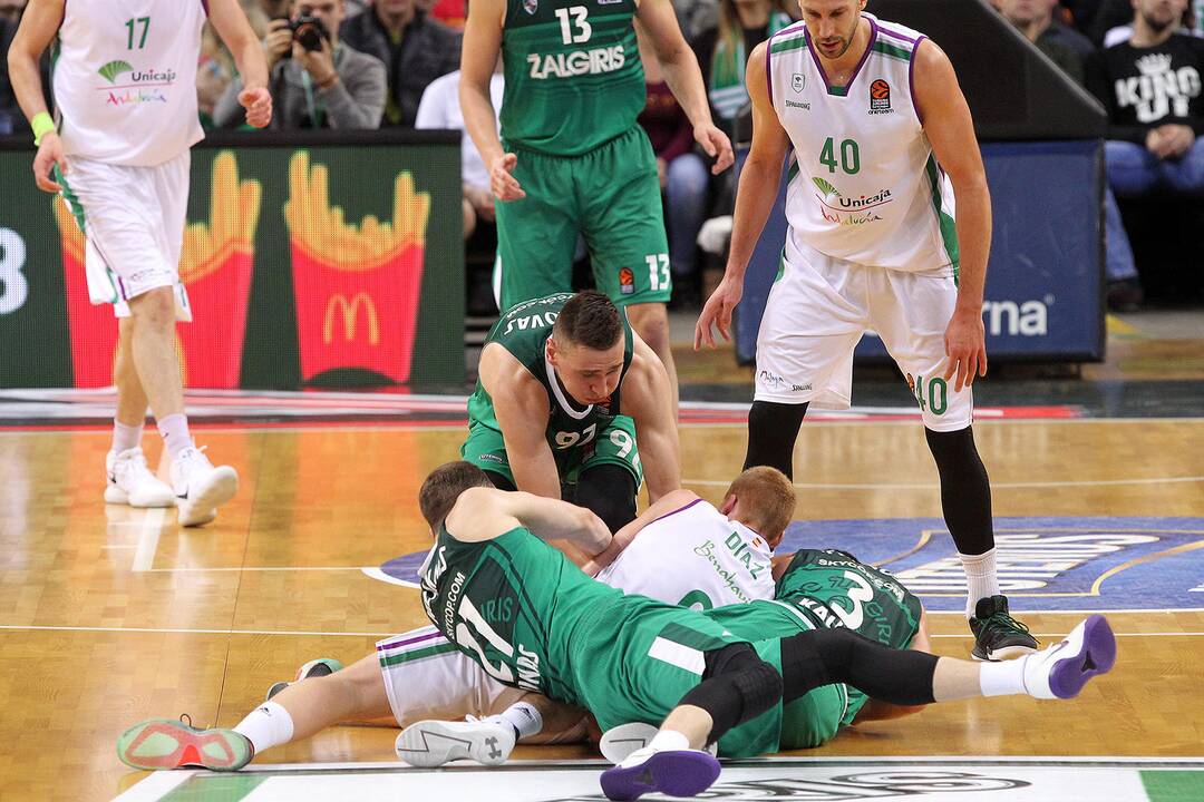 Eurolyga: „Žalgiris“ – „Unicaja“ 79:77