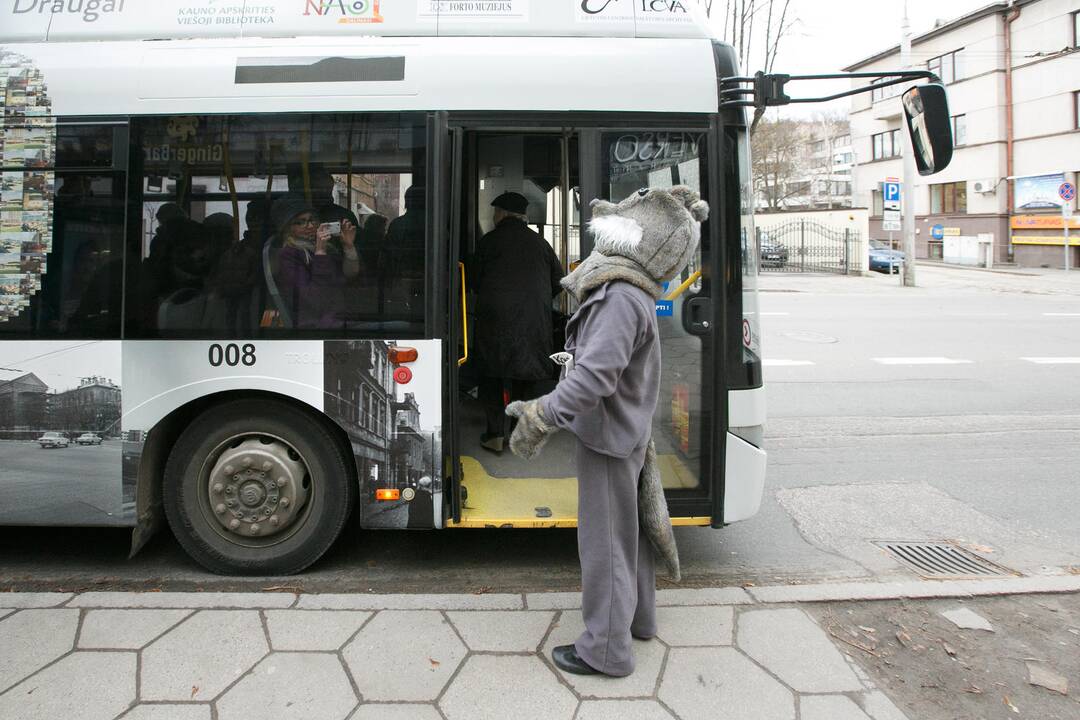 Kalėdinė akcija viešajame transporte