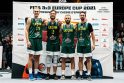 Vicečempionai: šiemet trijulių krepšinio Europos čempionato finale lietuvius sustabdė serbai.