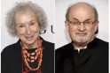Margaret Atwood  ir Salman Rushdie 