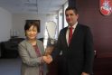Neringos meras Darius Jasaitis susitiko su Japonijos ambasadore Kazuko Shiraishi