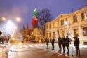 Klaipėdiečiai norėtų, kad Klaipėdos centrinio pašto bokštas būtų apšviestas visą žiemą.