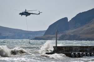 Po dronų atakos Kryme užsidegė naftos saugykla