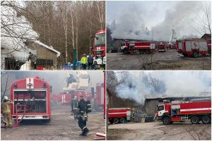 Klaipėdos rajone užsiliepsnojo medžio apdirbimo įmonė: perspėja apie gaisro dūmų pavojų (papildyta)