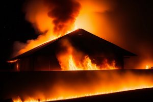Trakų rajone per gaisrą supleškėjo du ūkiniai pastatai ir automobilis