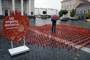 Pacientų uždegtos žvakutės – nuoširdi padėka organų donorams