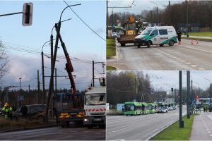 Neeilinė situacija S. Žukausko gatvėje: teko stabdyti eismą