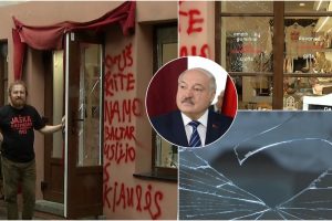 Sostinėje išniekinta baltarusiškų suvenyrų parduotuvė: už visko stovi A. Lukašenka?