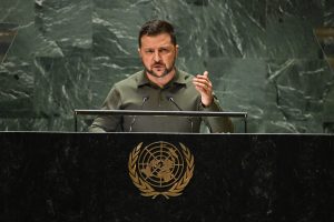 V. Zelenskis JT Saugumo Tarybai: Rusijos invazija į Ukrainą yra nusikalstama