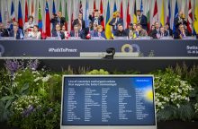 Ukrainos taikos konferencijos deklaraciją priėmė 80 iš 93 dalyvavusių šalių