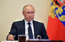 V. Putinas: 2024 m. Rusija Ukrainoje užėmė 47 gyvenvietes
