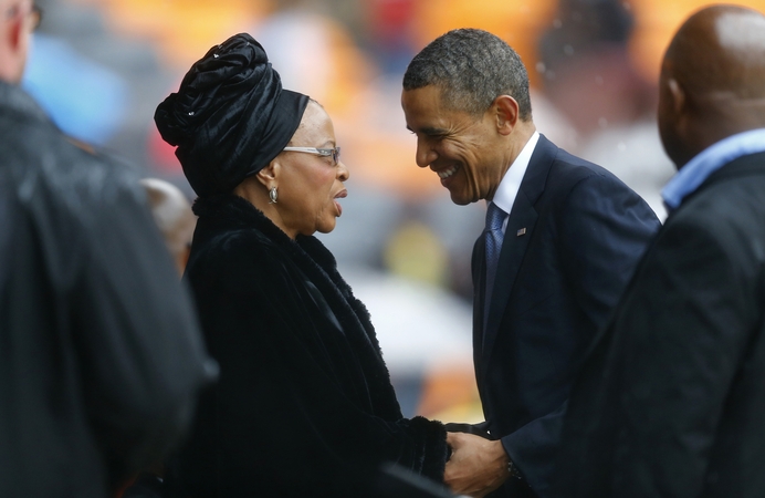 Graca Machel ir Barackas Obama