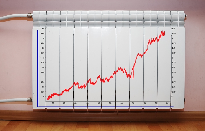 Šilumininkai: dujų kainos vėl šovė į viršų