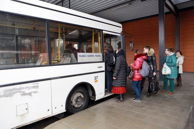 Iš Klaipėdos į Palangą – mažiau autobusų