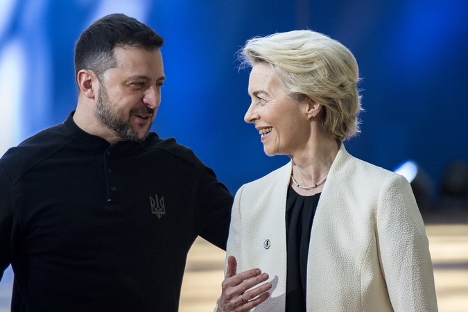 Zelenskis Briuselyje: Europos parama Ukrainai rodo, kad ji nėra viena