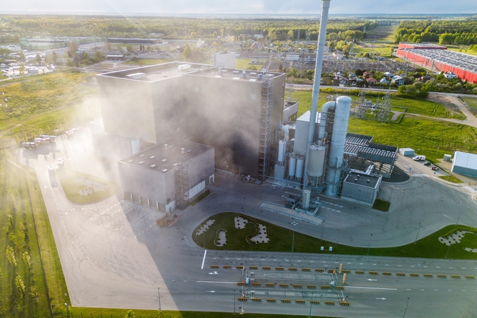 Gaisras Kauno kogeneracinėje elektrinėje