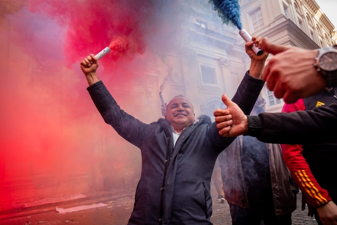 Italijoje naujas visuotinis streikas dėl Meloni planuojamo 2025-ųjų biudžeto