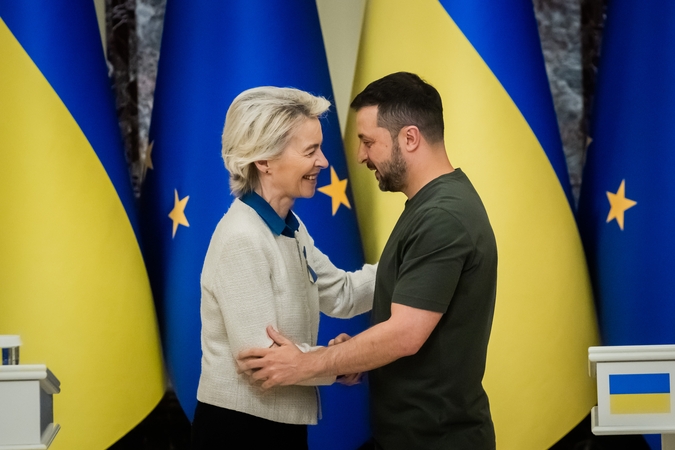 Ursula von der Leyen ir Volodymyras Zelenskis