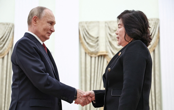 V. Putinas priėmė Šiaurės Korėjos užsienio reikalų ministrę