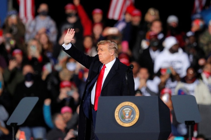 D. Trumpas ragina Džordžijos rinkėjus išgelbėti Ameriką