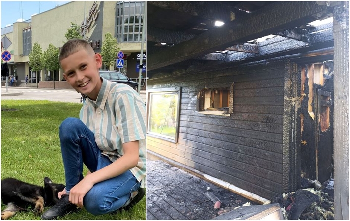 Drąsus berniukas iš gaisro išgelbėjo negalią turintį dėdę: didvyriu nesijaučia