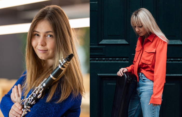 Jungtis: meilė muzikai M. Kacion (nuotr. kairėje) ir A. Whittingham suvedė netradicinės sudėties duetui. 